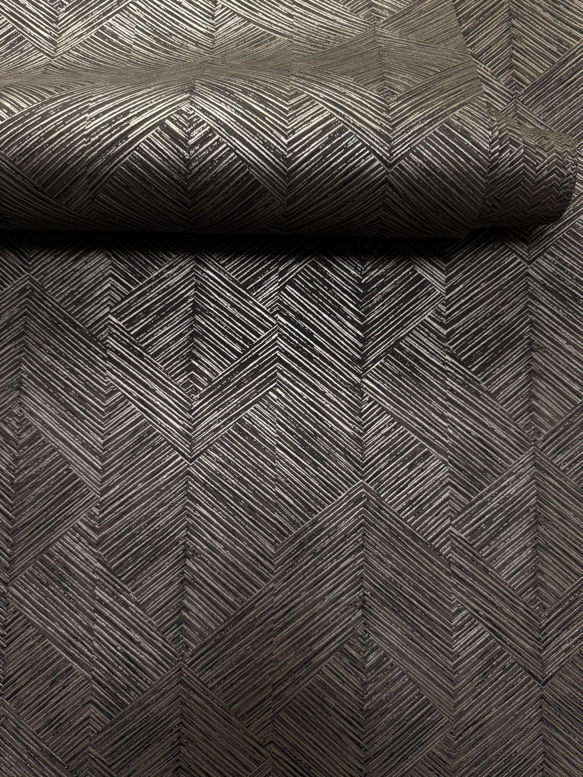 Galerie MX88027 Metallic FX 2 Stripe Geometric Bronze Brown Wallpaper MX88027 Bronze Brown Wallpaper