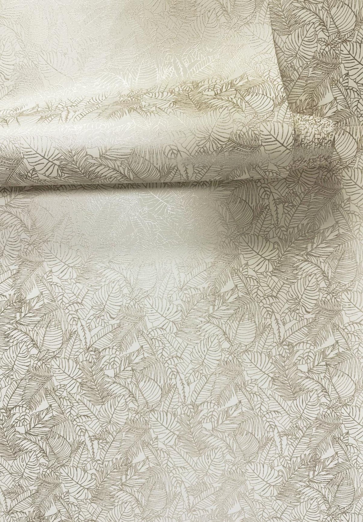 Galerie MX88042 Metallic FX 2 Shimmer Leaf Cream Wallpaper MX88042 Cream Wallpaper