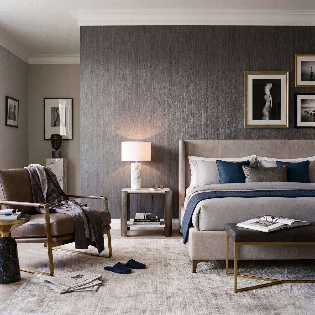 Galerie MX88066 Metallic FX 2 Shimmer Stripe Black Wallpaper MX88066 Black Wallpaper