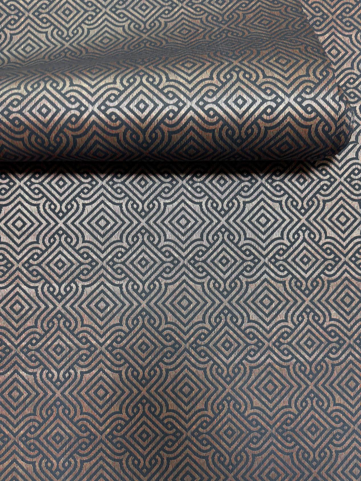 Galerie MX88083 Metallic FX 2 Square Geometric Blue Wallpaper MX88083 Blue Wallpaper
