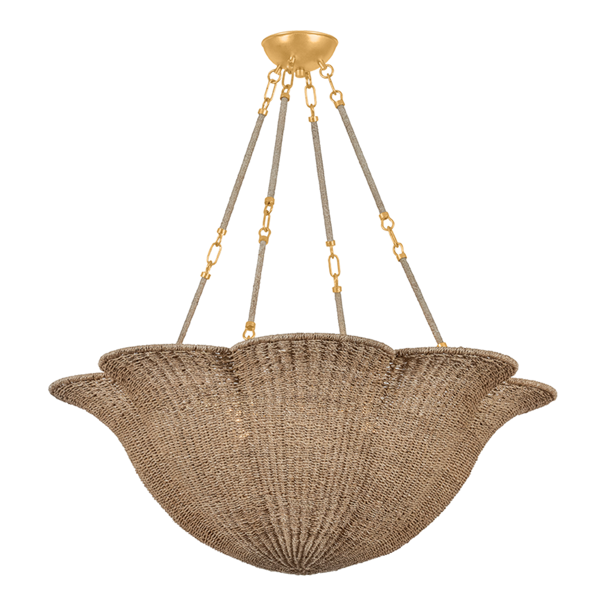 Hudson Valley Lighting Ardonia VINTAGE GOLD LEAF 38W x 13.5H Chandelier