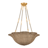 Hudson Valley Lighting Ardonia VINTAGE GOLD LEAF 28W x 10H Chandelier