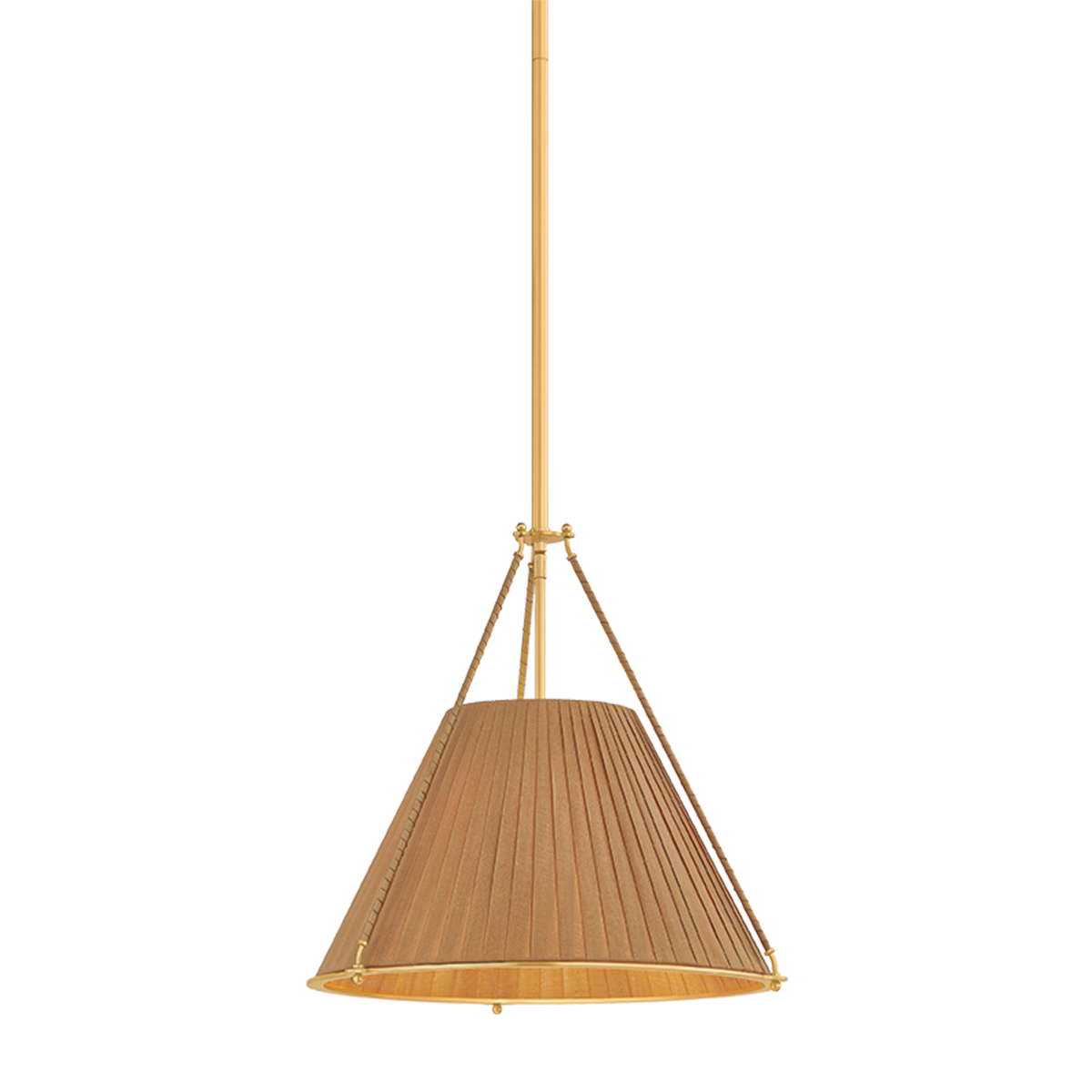 Hudson Valley Lighting Sunside AGED BRASS 18W x 17.5H Pendant