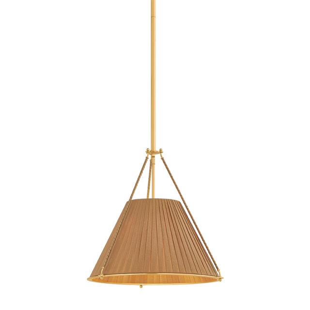Hudson Valley Lighting Sunside AGED BRASS 18W x 17.5H Pendant