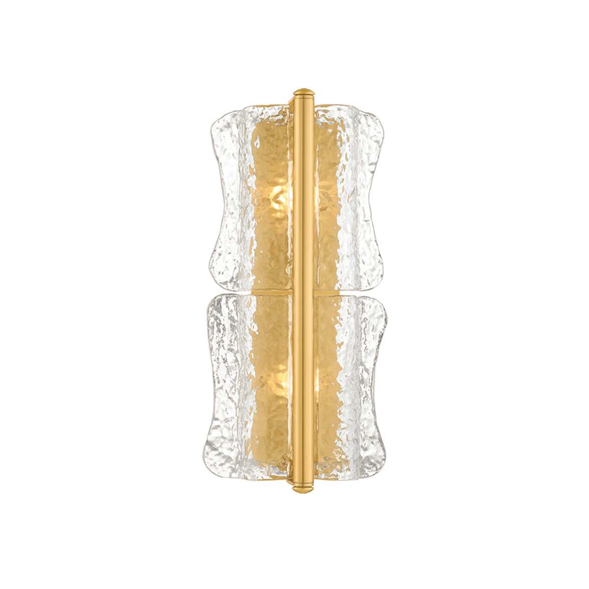 Hudson Valley Lighting Fosterdale AGED BRASS 8.25W x 18.75H Wall Sconce