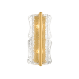 Hudson Valley Lighting Fosterdale AGED BRASS 8.25W x 18.75H Wall Sconce