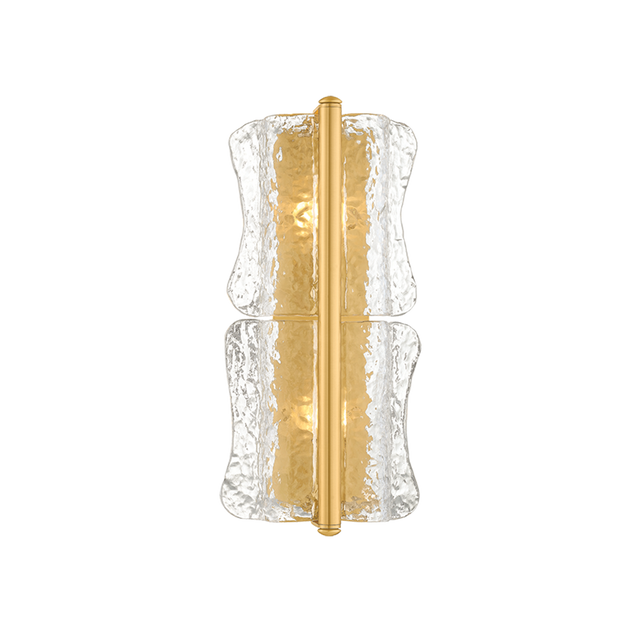 Hudson Valley Lighting Fosterdale AGED BRASS 8.25W x 18.75H Wall Sconce