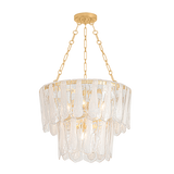 Hudson Valley Lighting Tappan VINTAGE GOLD LEAF 26W x 20H Chandelier