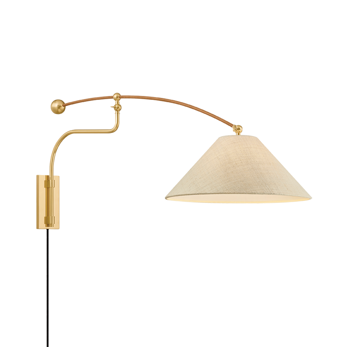 Hudson Valley Lighting Sylva AGED BRASS 20W x 21.25H Wall Sconce