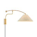 Hudson Valley Lighting Sylva AGED BRASS 20W x 21.25H Wall Sconce