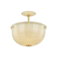 Hudson Valley Lighting Nevins AGED BRASS 14W x 13H Semi-Flush Mount