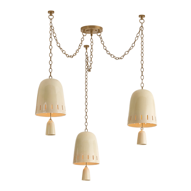 Hudson Valley Lighting Omi PATINA BRASS 36W x 17.5H Chandelier