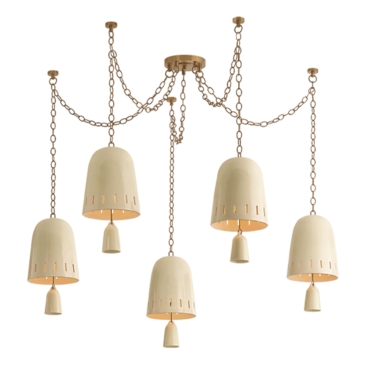 Hudson Valley Lighting Omi PATINA BRASS 50W x 17.5H Chandelier