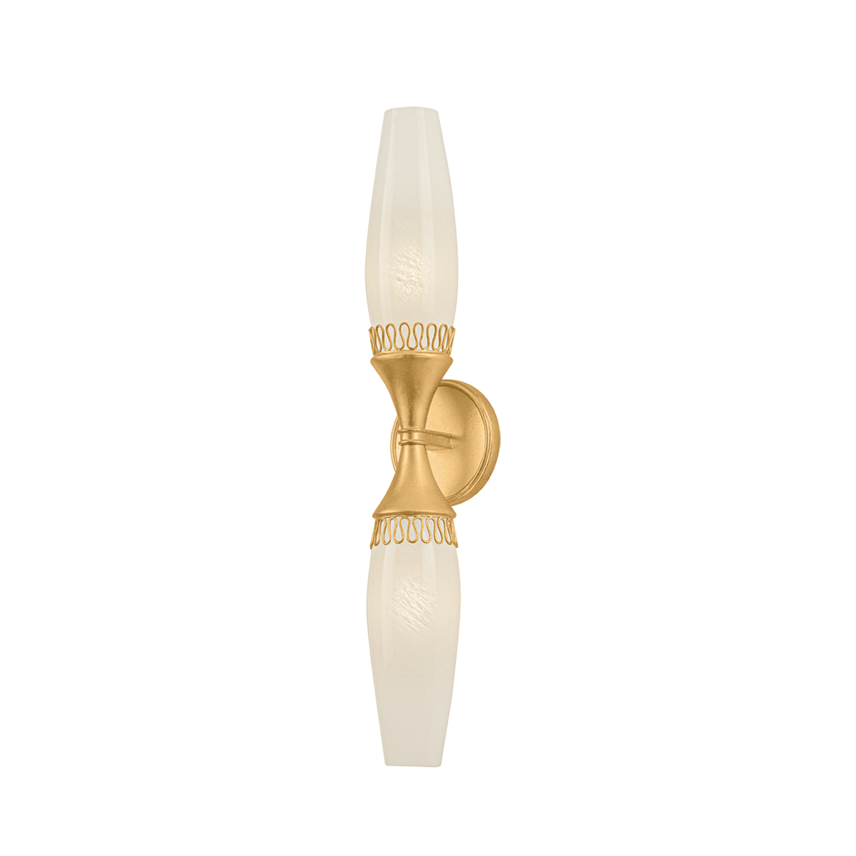 Hudson Valley Lighting Pennebrook VINTAGE GOLD LEAF 4.75W x 24H Wall Sconce