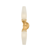 Hudson Valley Lighting Pennebrook VINTAGE GOLD LEAF 4.75W x 24H Wall Sconce