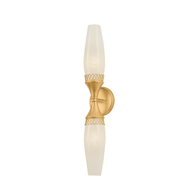 Hudson Valley Lighting Pennebrook VINTAGE GOLD LEAF 4.75W x 24H Wall Sconce