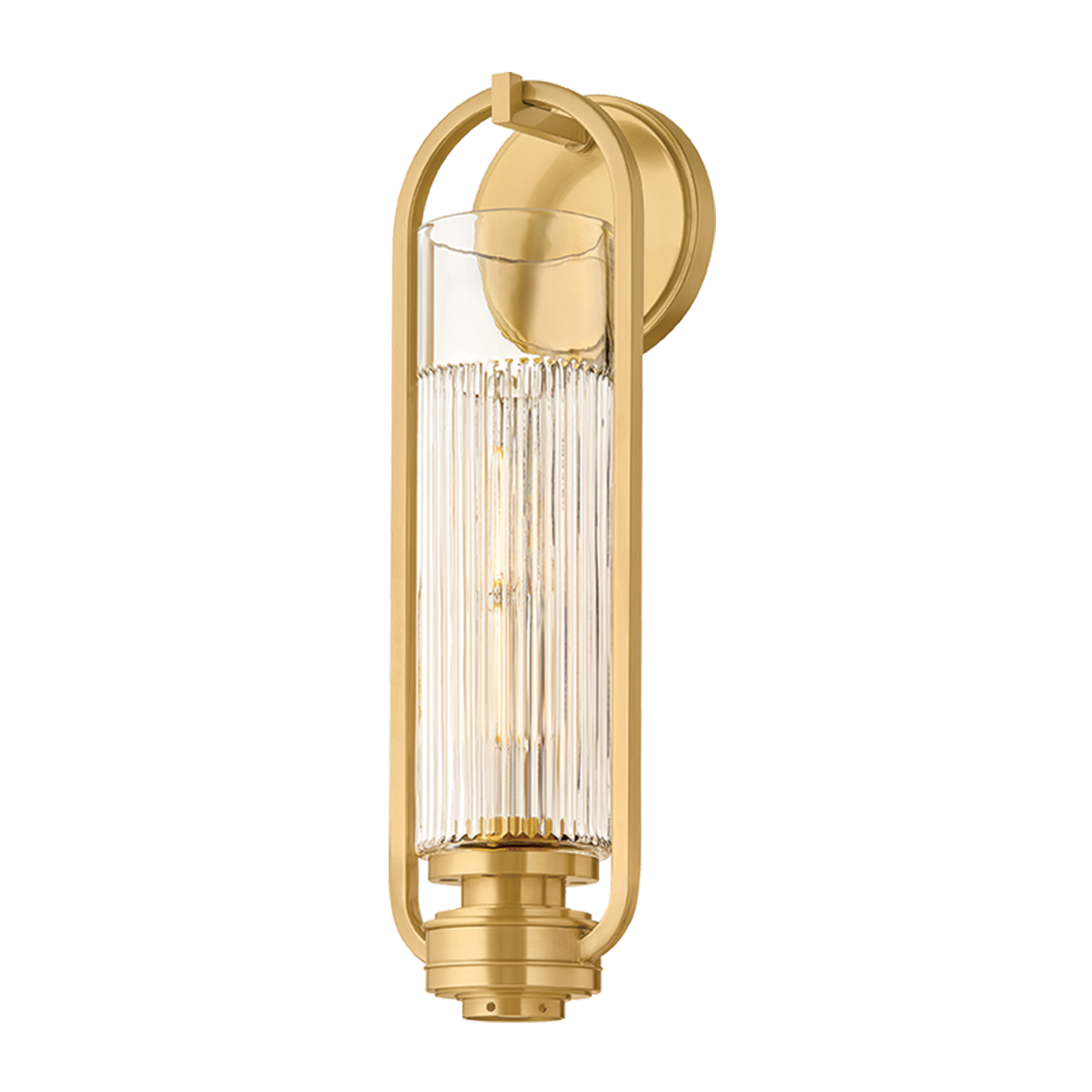 Hudson Valley Lighting Binnewater AGED BRASS 4.75W x 16.25H Wall Sconce
