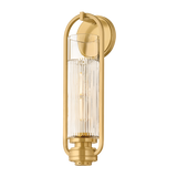 Hudson Valley Lighting Binnewater AGED BRASS 4.75W x 16.25H Wall Sconce