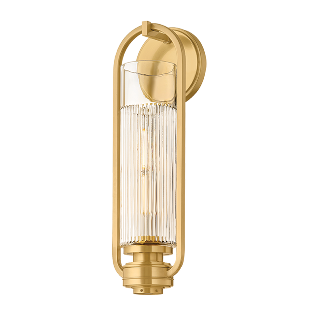 Hudson Valley Lighting Binnewater AGED BRASS 4.75W x 16.25H Wall Sconce