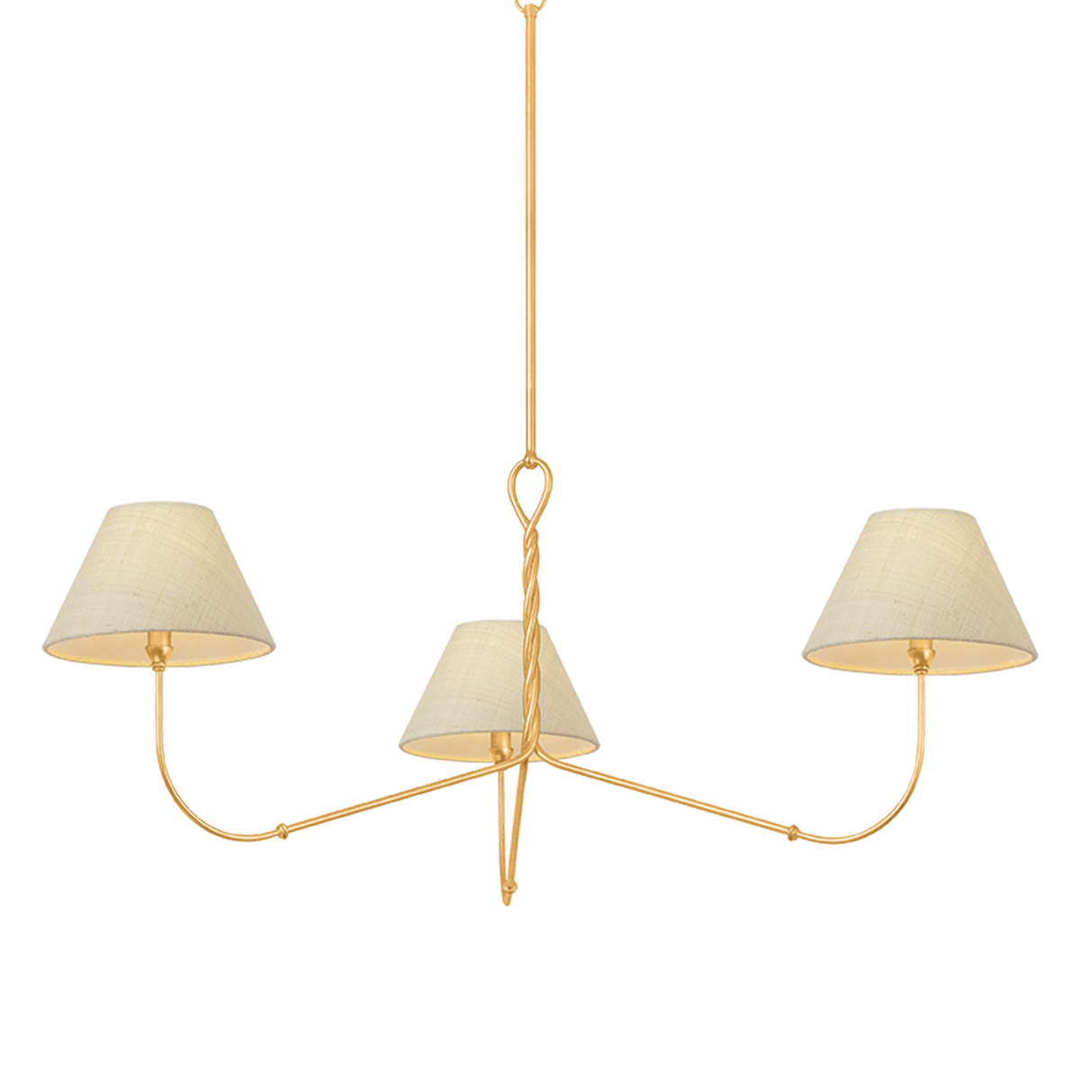 Hudson Valley Lighting Dekalb VINTAGE GOLD LEAF 48W x 21.75H Chandelier