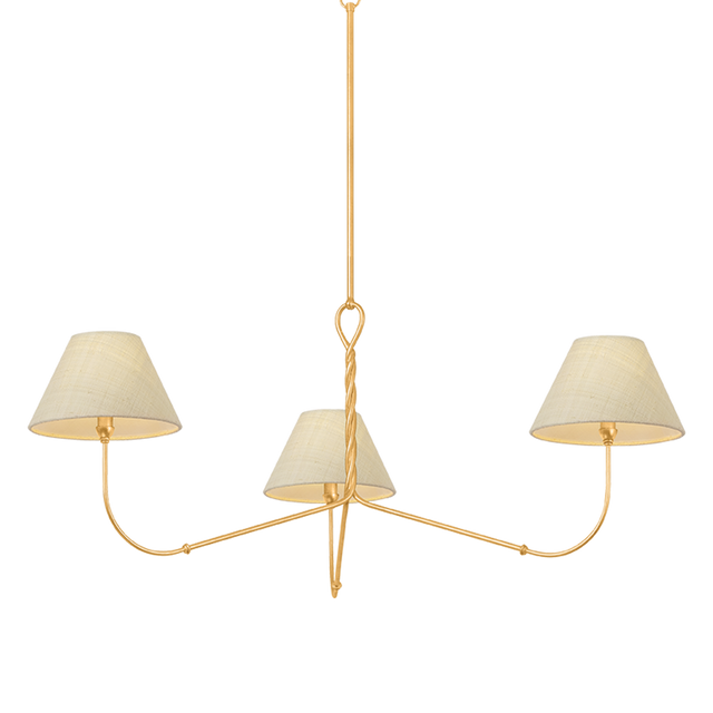 Hudson Valley Lighting Dekalb VINTAGE GOLD LEAF 48W x 21.75H Chandelier