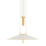 Hudson Valley Lighting Emmons AGED BRASS 30W x 6.75H Pendant