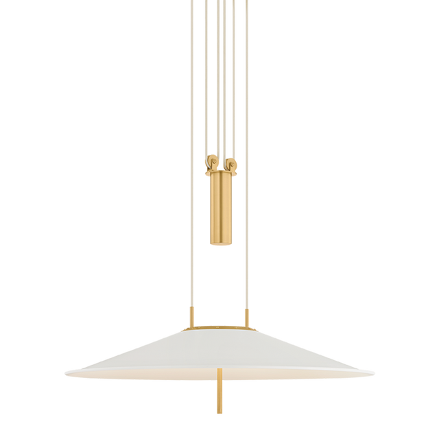 Hudson Valley Lighting Emmons AGED BRASS 30W x 6.75H Pendant