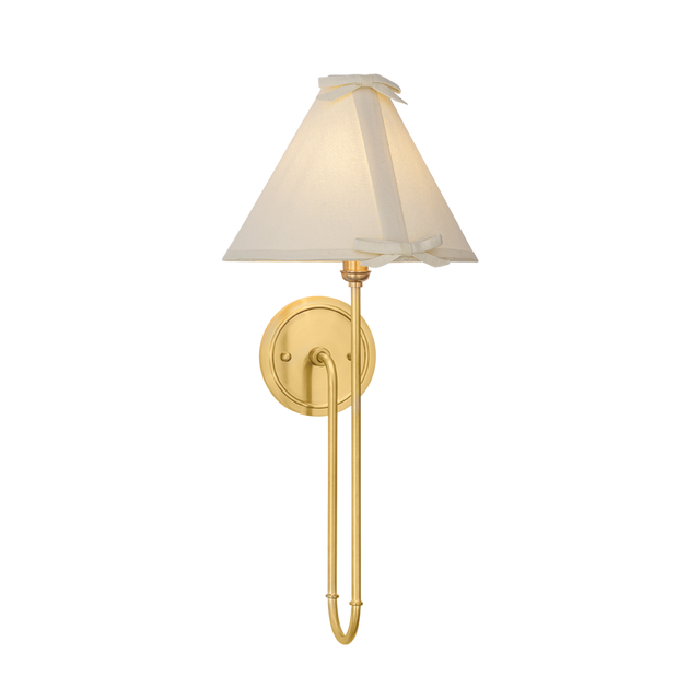 Hudson Valley Lighting Amity AGED BRASS 9.5W x 22.5H Wall Sconce
