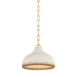 Hudson Valley Lighting Southfields AGED BRASS 10.25W x 7.5H Pendant