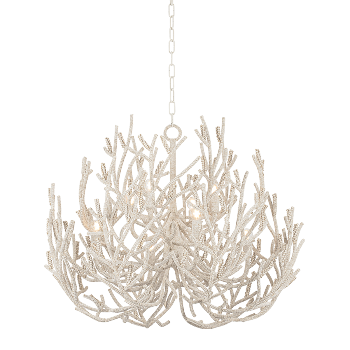 Corbett Lighting Allenhurst Cream Gesso 40W x 29.75H Chandelier