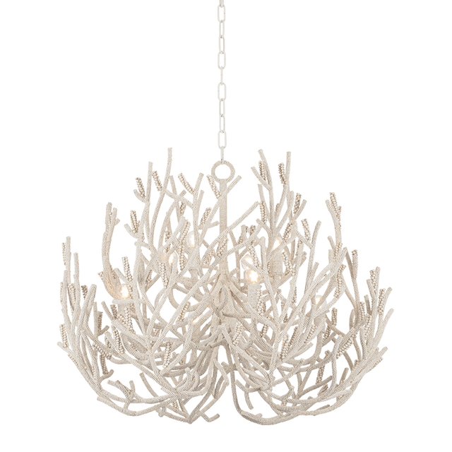 Corbett Lighting Allenhurst Cream Gesso 40W x 29.75H Chandelier