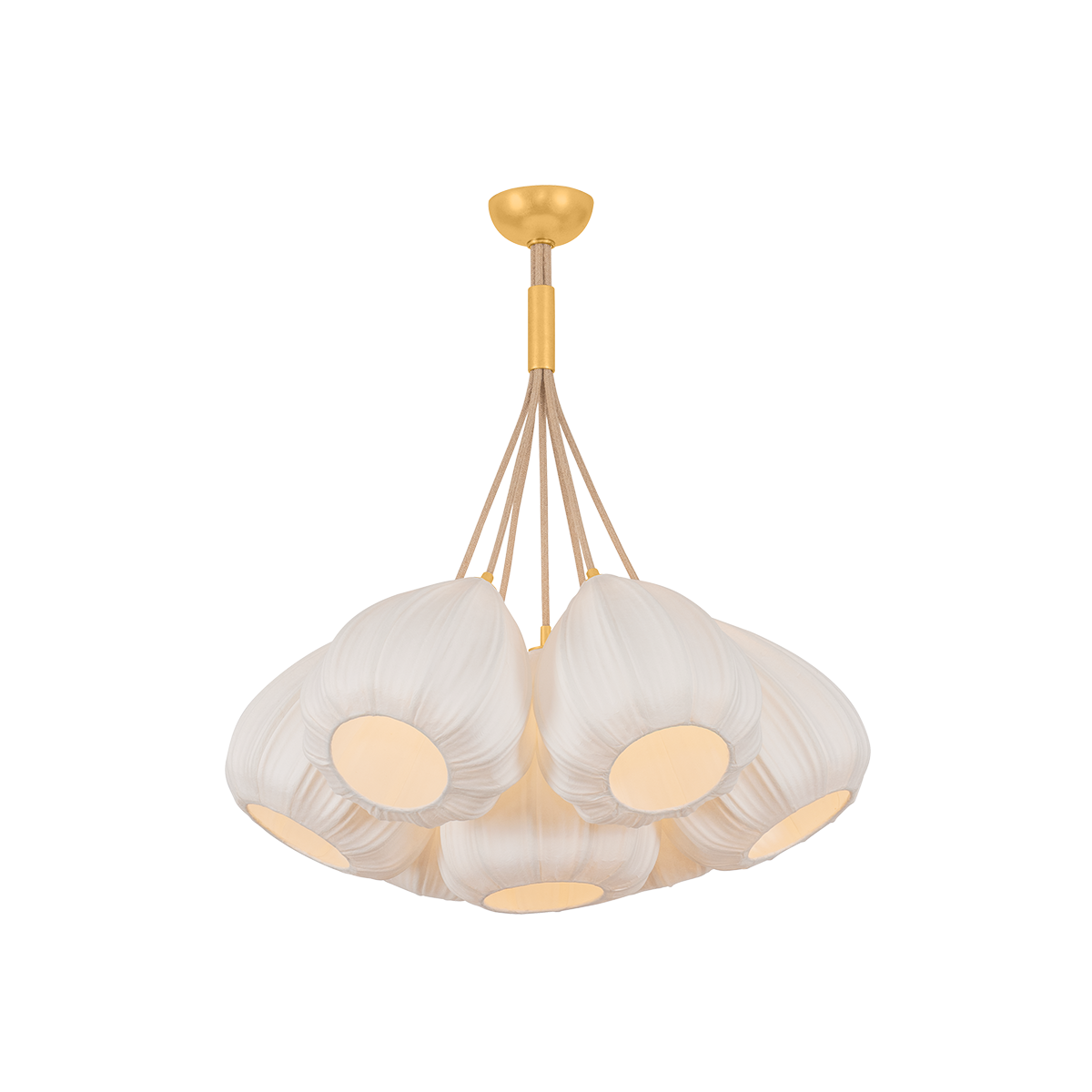 Hudson Valley Lighting Livonia VINTAGE GOLD LEAF 28W x 28.75H Chandelier