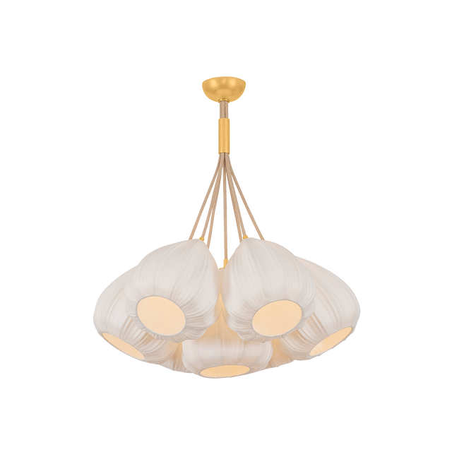 Hudson Valley Lighting Livonia VINTAGE GOLD LEAF 28W x 28.75H Chandelier