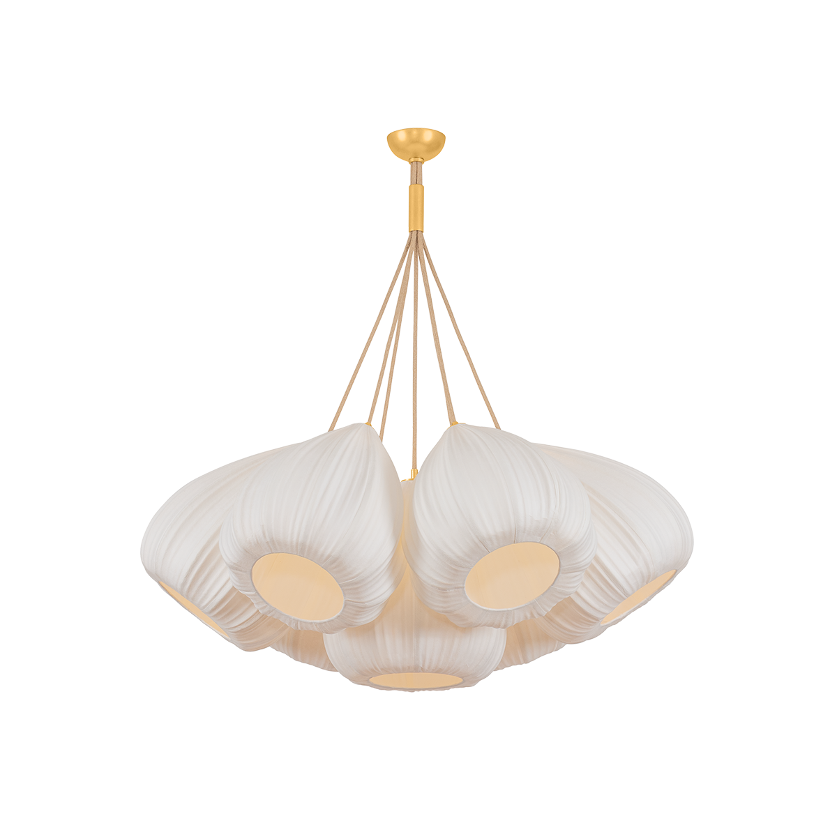 Hudson Valley Lighting Livonia VINTAGE GOLD LEAF 40W x 40.25H Chandelier