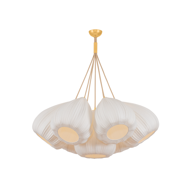 Hudson Valley Lighting Livonia VINTAGE GOLD LEAF 40W x 40.25H Chandelier