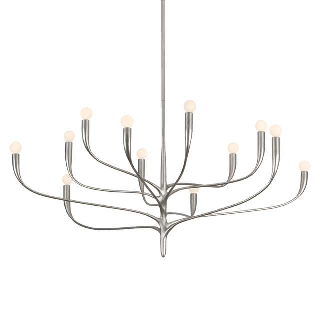 Hudson Valley Lighting Labra WARM SILVER LEAF 51.5W x 20.5H Chandelier