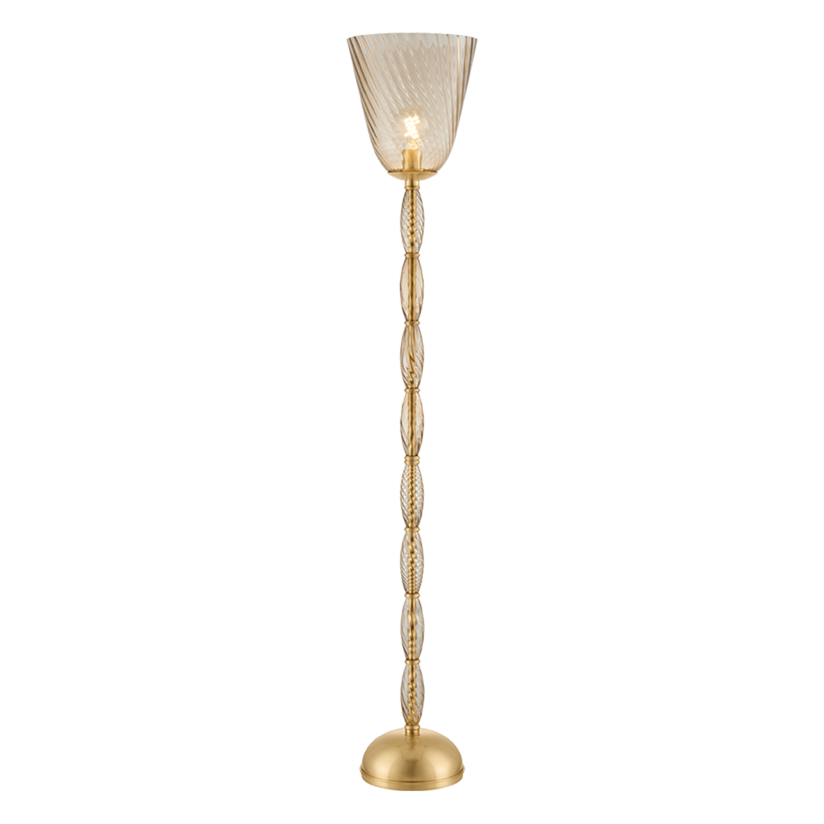 Hudson Valley Lighting Bleecker AGED BRASS 11W x 61.5H Floor Lamp