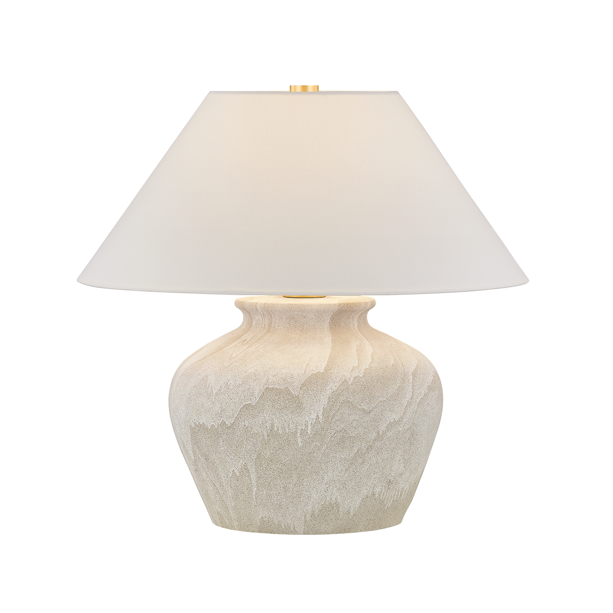 Hudson Valley Lighting Allards AGED BRASS 24W x 23.5H Table Lamp