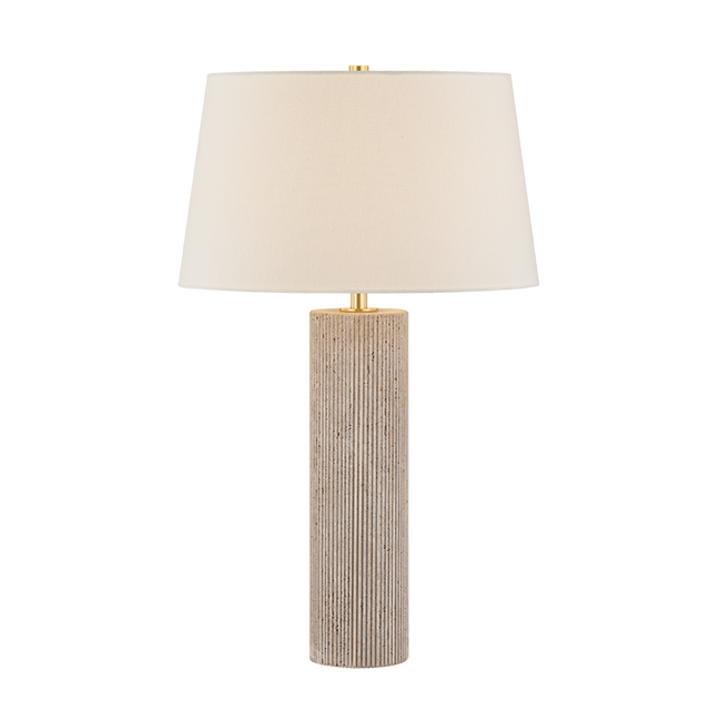 Hudson Valley Lighting Highland Mills AGED BRASS 18W x 29.25H Table Lamp