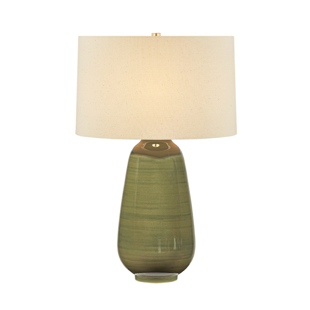 Hudson Valley Lighting Piermont AGED BRASS 18W x 27H Table Lamp
