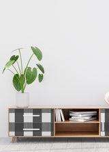 York Buffalo Plaid Charcoal Peel & Stick Wallpaper