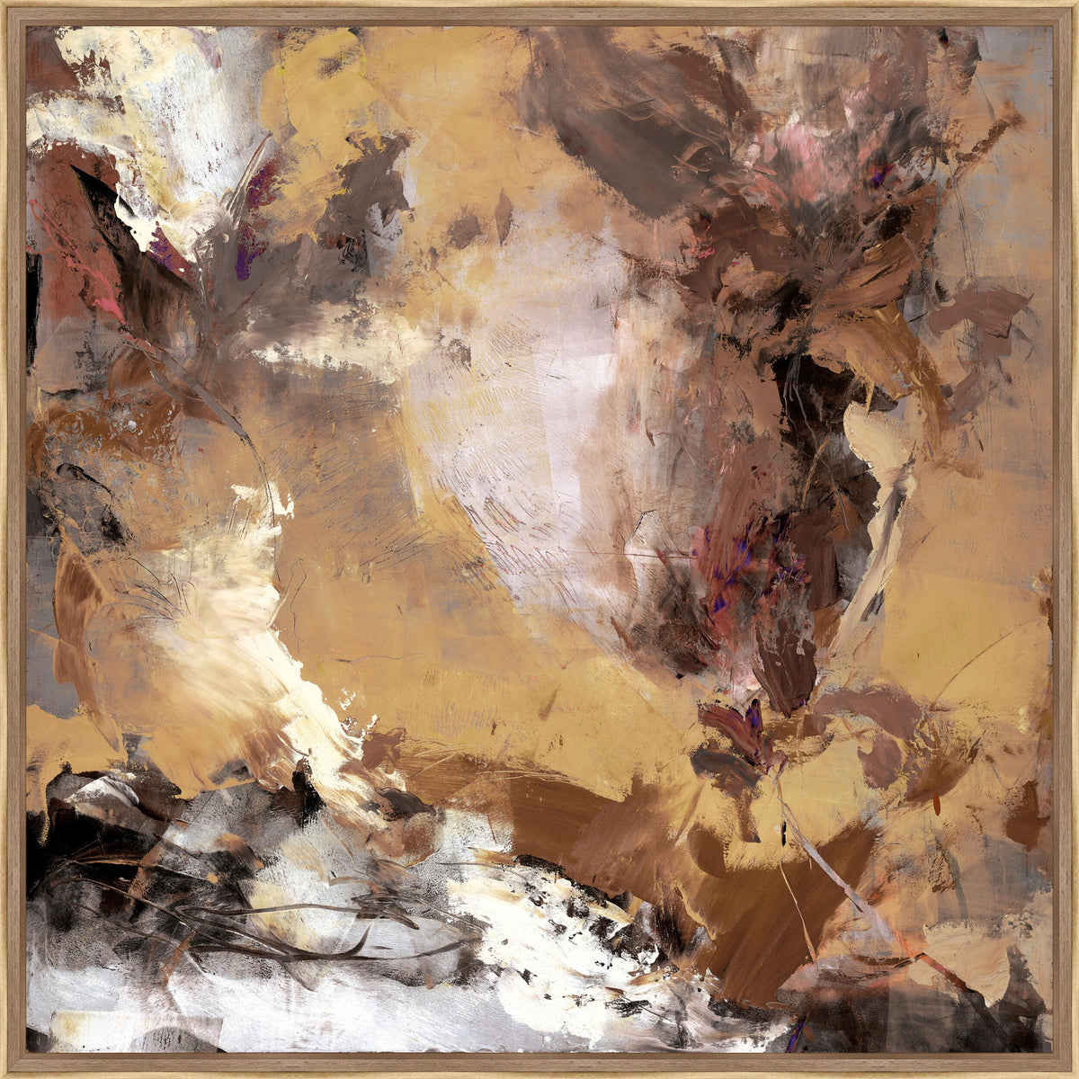 Surya Amethyst and Ochre AMET-001 17"H x 17"W x 2"D Art