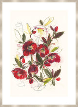 Surya Crimson Hellebores CRIM-001 35"H x 26"W x 1"D Art