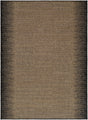 Livabliss Portafina Faded Edge Black 5'3" x 7'3" Machine Woven Rug