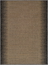 Livabliss Portafina Faded Edge Black 6'7" x 9'4" Machine Woven Rug