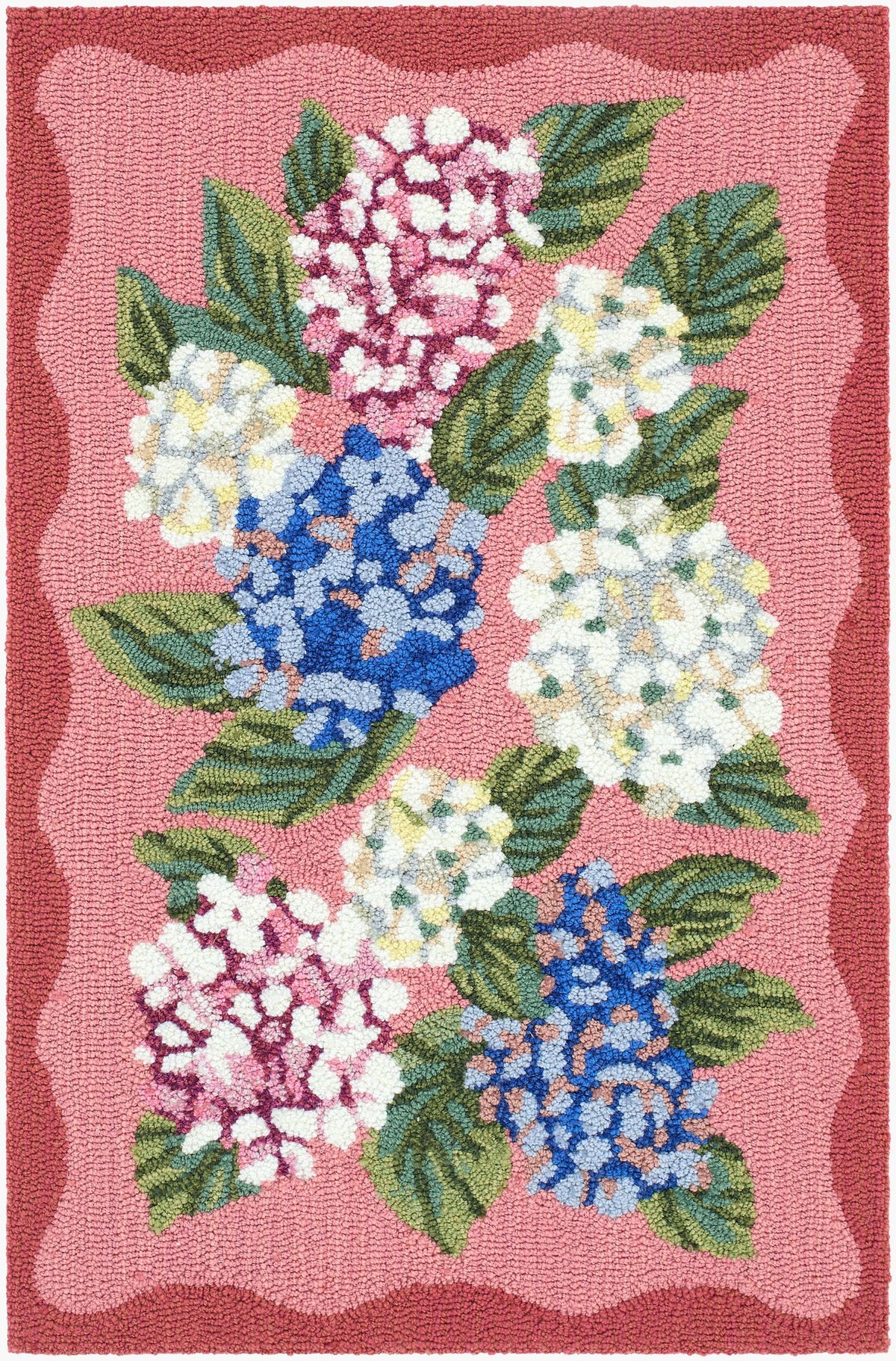 Livabliss Laguna Florette Blush 2'6" x 4' Handmade Rug