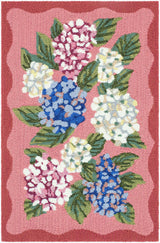 Livabliss Laguna Florette Blush 2'6" x 4' Handmade Rug