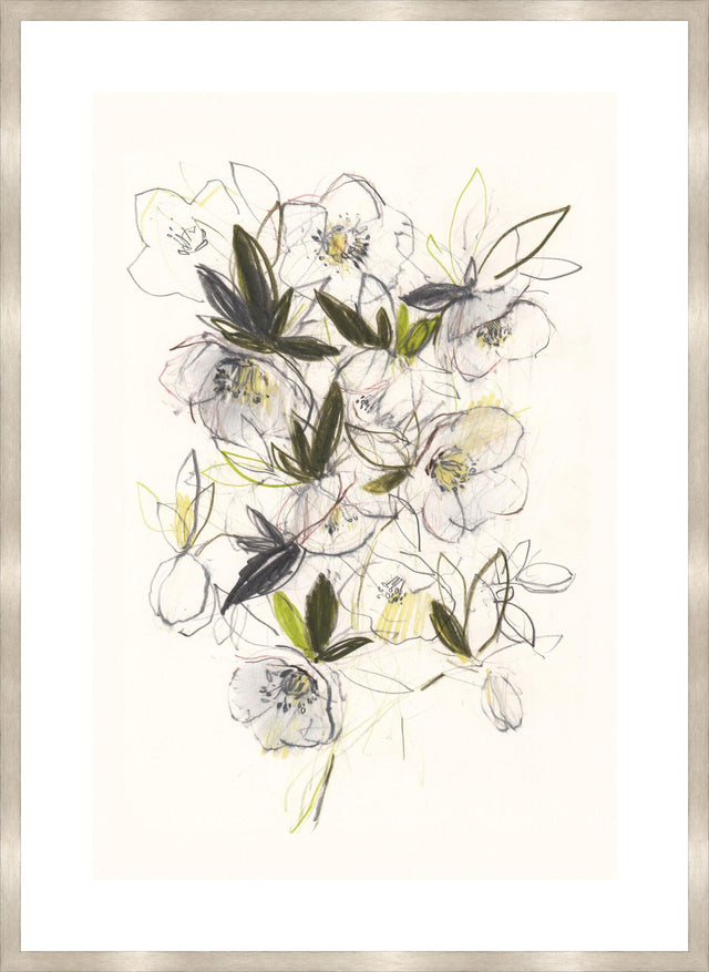 Surya Fresh Hellebores FRHE-001 29"H x 22"W x 1"D Art