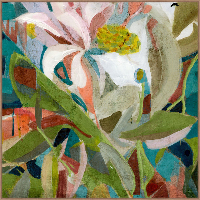 Surya Hibiscus Heatwave HIBI-001 42"H x 42"W x 2"D Art