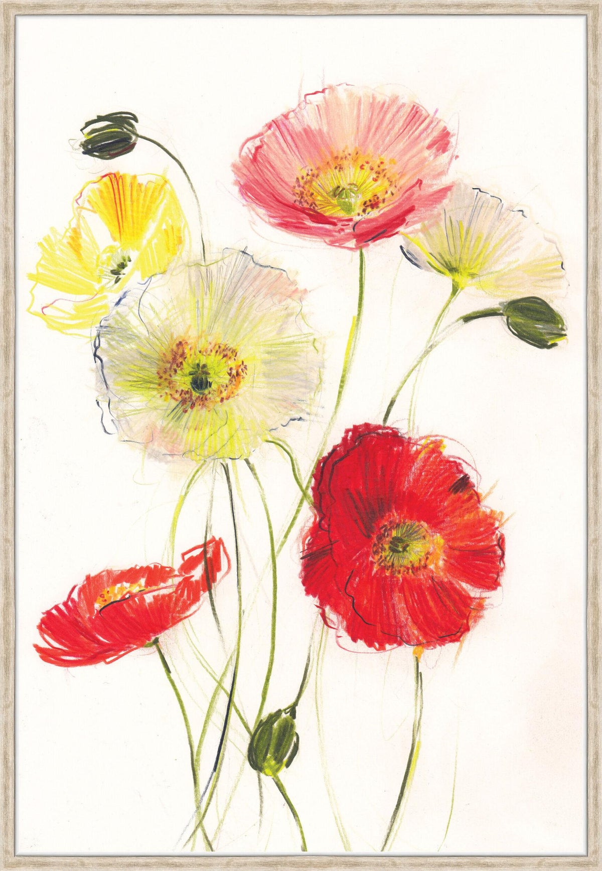 Surya Icalandic Blooms ICAL-001 30"H x 21"W x 2"D Art